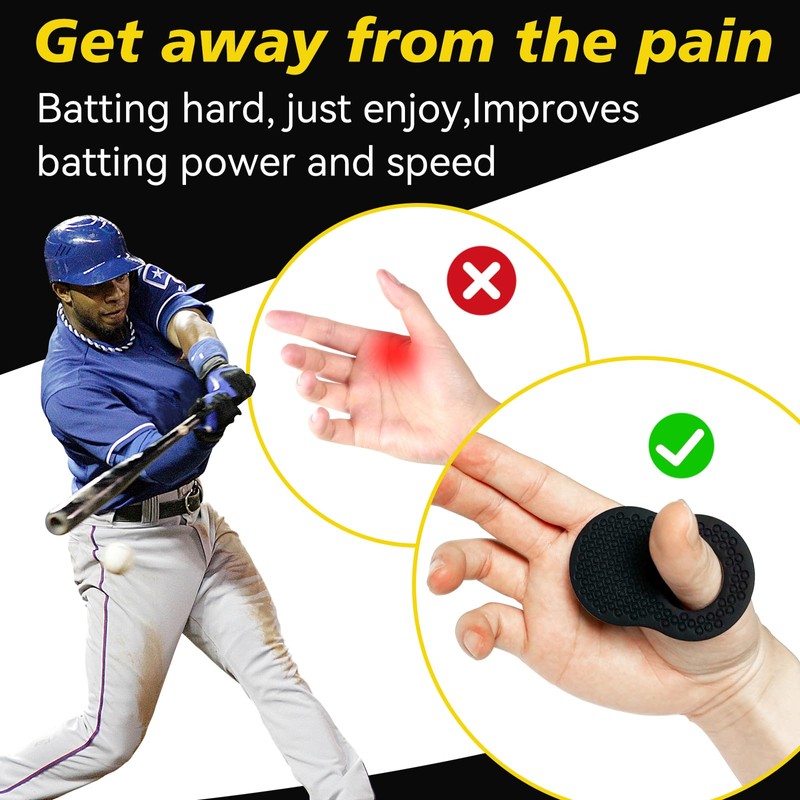 2 Pack Batter's Baseball Thumb Guard for Pro Batters, Hitter