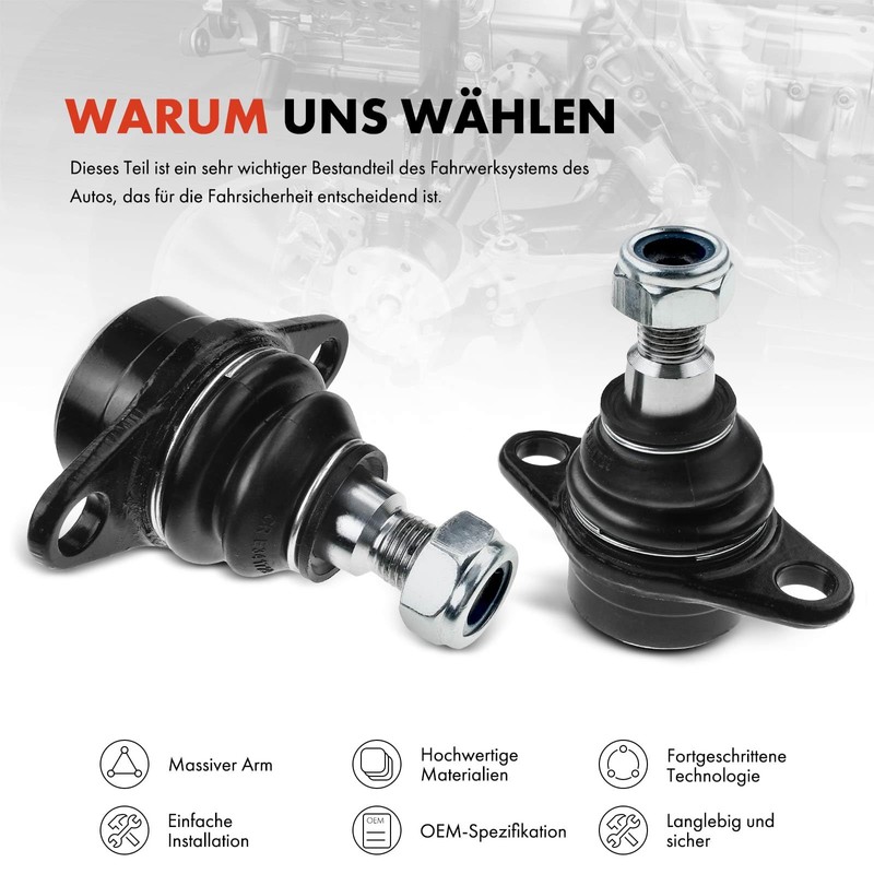 Frankberg 2 x Ball Joint Compatible with X5 E53 3.0d