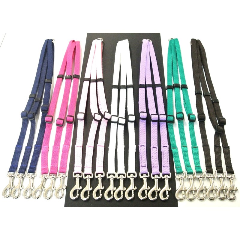 Dog Coupler/Splitter Lead Dual Walking Leash Adjustable 13mm Webbing 3