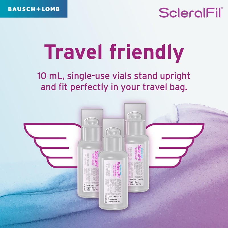 ScleralFil Preservative Free Saline Solution for Scleral Lenses, Buffered Isotonic