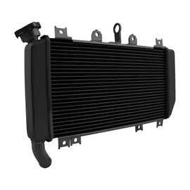 Aluminum Cooling Radiator Replacement for Kawasaki Ninja 400/Ninja 400 ABS 2018-2024 Ninja 500/ Ninja 500 ABS 2024-2026 Z500/Z500 SE 2024 2025 Engine Radiator Cooler(black)