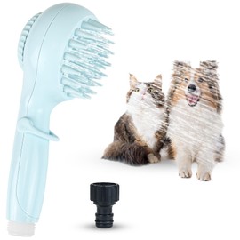 Dog Shower Brush Attachment - Pet Shower Attachment Dog Shower for Gentle Grooming, Easy to Use Dog Shower for Home Grooming, Dog Bath Brush for Deep Cleaning