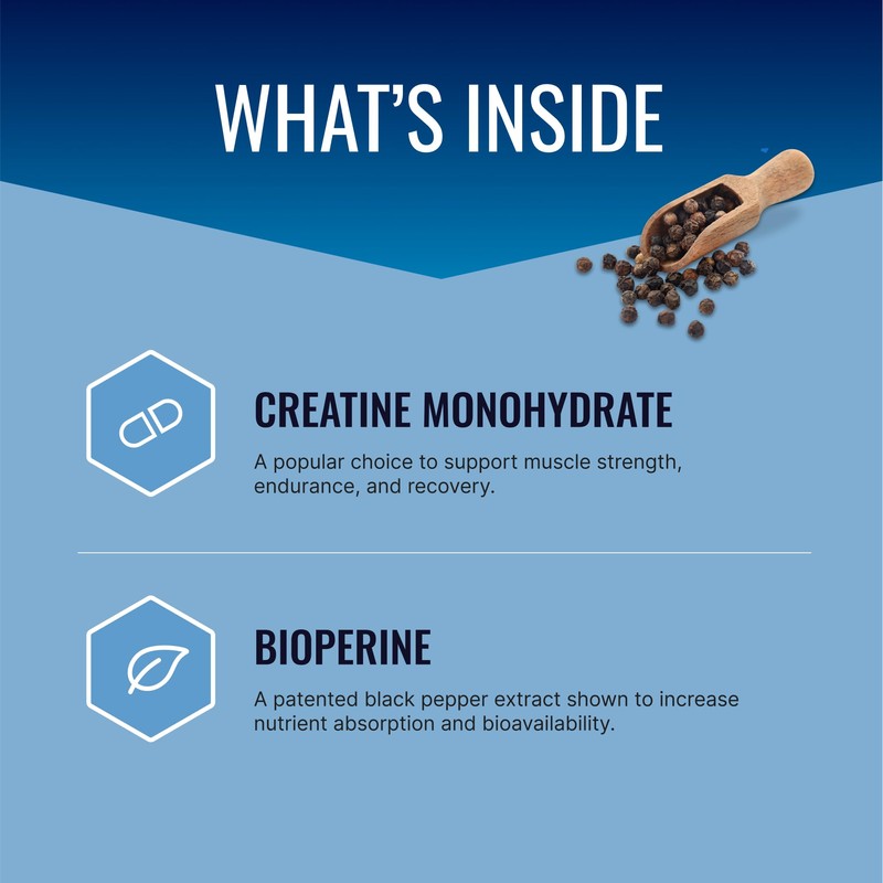 Approved Science Creatine Monohydrate Powder with BioPerine - Supports Lean