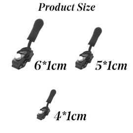 9PCS Zipper Repair Kit Zipper Slider Replacement Zippers Set 3 Sizes Instant Zip Fixer #3#5#7#8#10 Zips Extension & Fixing Zip Puller for Luggage, Backpacks, Jackets, Jeans, No Tools Needed, Fixnzip