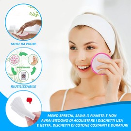 18 waschbare und wiederverwendbare Make-up-Entferner-Pads – Pflege Ihrer Haut mit sanfter und nachhaltiger Wirkung dank des weichen Stoffes aus Bambusfaser und natürlicher Baumwolle