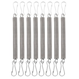 DGBRSM 8PCS Spring Clip for Small Animal Water Bottle with 2 Clips Stainless Steel Tension Spring Chinchilla Hamster Drinker Retaining for Fixing Parrot Rabbit Drinking Bottle