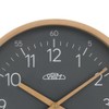 PRIM Grey Wooden Wall Clock Wall Clock Will Satisfy Everyone,