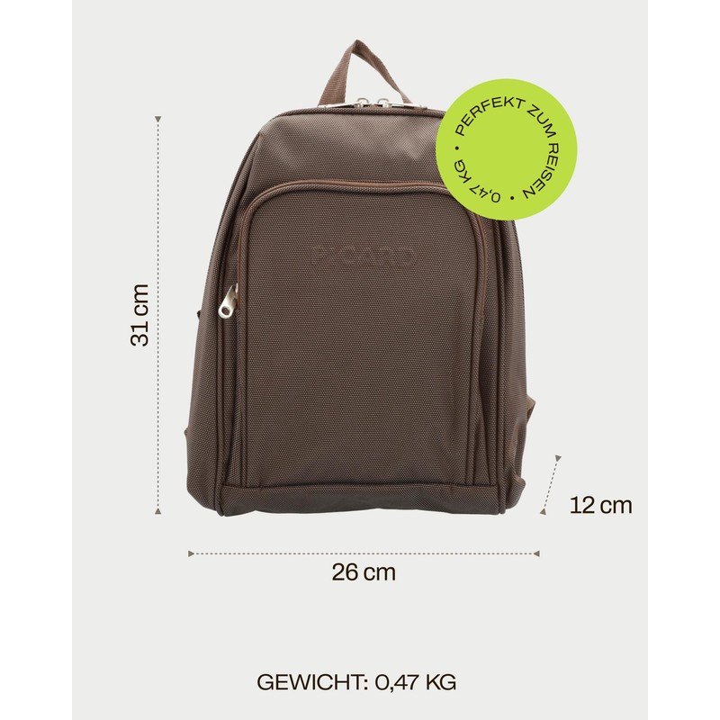 Picard HITEC 3585 Backpack Nylon Brown, coffee, S, Casual