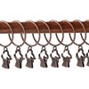 24 Pack Curtain Rings with Clips, 55mm (2.2") Inner Diameter