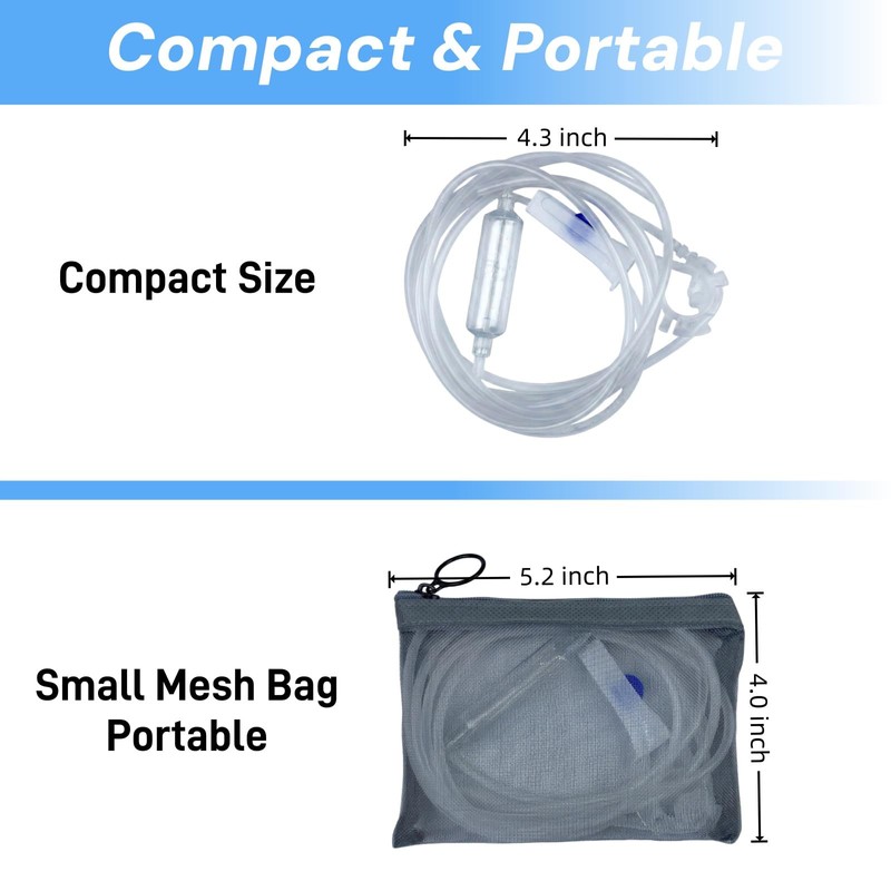 Drip Acclimation Kit for Saltwater and Freshwater Aquariums,Fish Tanks,Adjustable Slow