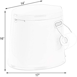 PLAYBERG PLAYBERG Portable Plastic Travel Toilet For Camping and Hiking
