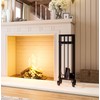 CALIDOLA 5 Pieces Wrouhgt Iron Fireplace Tools Set with Poker,