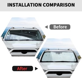 RT-TCZ Windshield Sunshade Sun Shade Heat Shield Window Sun Visor Mat for Toyota 4Runner 2010-2023,8PCS