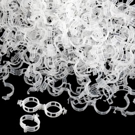 300 Pcs Plant Clips for Climbing Plants, Tomato Clips for Support, Plastic Garden Clips for Plants Grape Vine Vegetables Make Plant Grow Upright