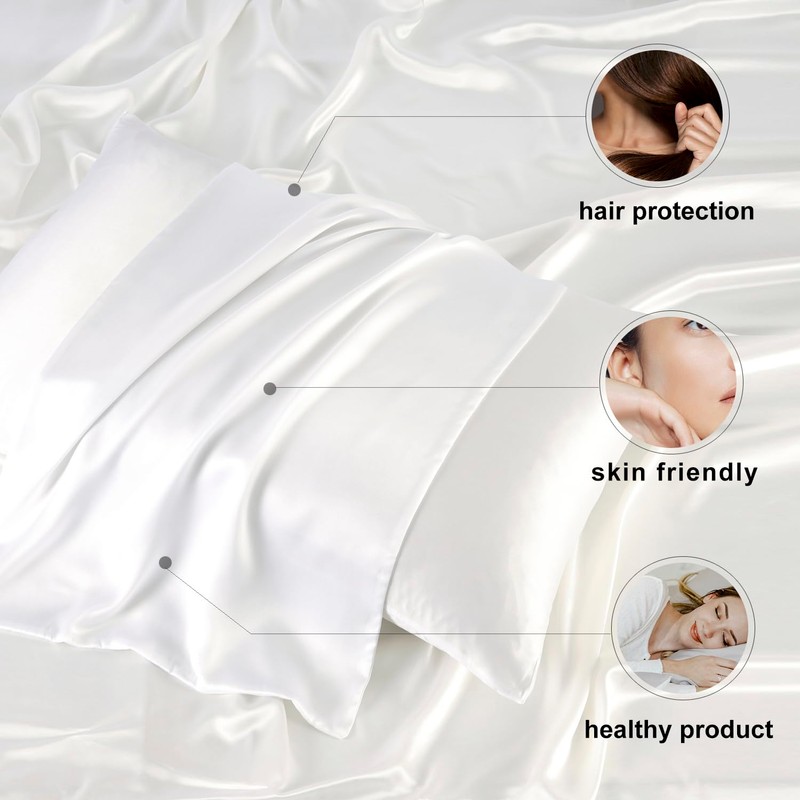 ZIMASILK 100% Mulberry Silk Pillowcase for Hair & Skin, 19
