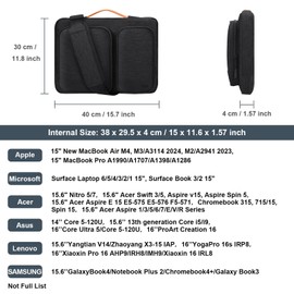 Alfheim 15.6-16 inch Laptop Case Sleeve Waterproof Shock-Resistant Lightweight 360° Protective Notebook Compatible with MacBook 16'' M3 M2 M1 Pro/Max