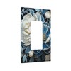PPZCXWP White Blue Flower Peonies Single Decora Outlet Wall Plate