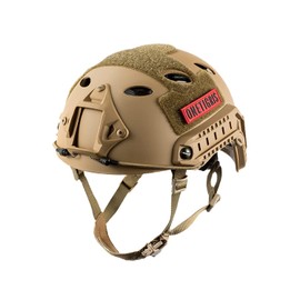 OneTigris PJ Type Lightweight Tactical Safety Fast Helmet for Outdoor Airsoft Paintball CS Game (Tan)