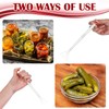Dussdote 4Pcs Pickle Picker, Flexible Multifunction Stainless Steel Claws Portable
