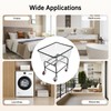 SNKOURIN Laundry Cart, Heavy Duty Steel Wire Laundry Cart with