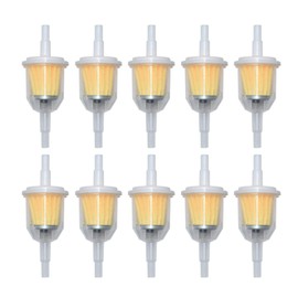 AM116304 Fuel Filter 25 050 22-S for John Deere Kohler 120-436 GY20709 For 1/4"" and 5/16"" Fuel Line Replaces 71-5960 120-436 GY20709 38666 149-2206-01 21541500 98021(Pack of 10), yellow.