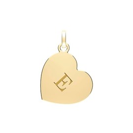 Beautiful 9 Carat (375) Gold Heart Letter / Initial Women's Pendant WJS35314LTE, Metal, No Gemstone