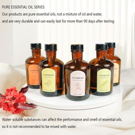 LEAMERR Premium Reed Diffuser Set - 8.8 oz (250 ml) Bedroom Bathroom Living Room Home Fragrance Products Sweet Orange&CEDERWOOD Scent 1 Pack