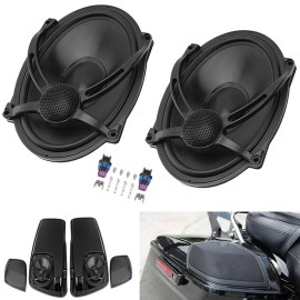 FZHMT 5"x7" Saddlebag Lid Speakers For Harley Davidson Touring FLT FLH FLHR 1994-2024