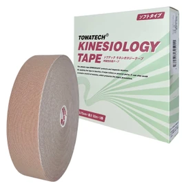 Kinesiology Tape, Soft Type, 1.5 x 12.6 ft (37.5 x 32 m), Rash-Resistant, Wavy Treatment, Elastic Taping, Shoulders, Knees, Ankles, Wrists, Calves, Soles, Fingers, Kinesio Tape, 1.5 inches (38 mm)