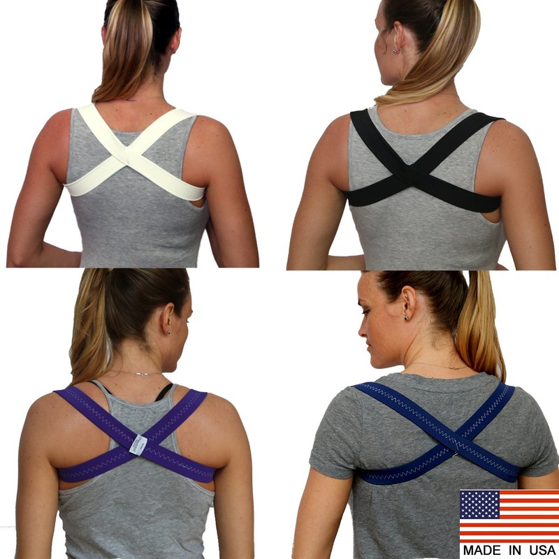 PURPLE POSTURE BRACE SHOULDER SUPPORT POSTURE CORRECTOR Made in USA