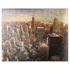 Skyline - New York City - Premium 100 Piece Jigsaw Puzzle for Adults