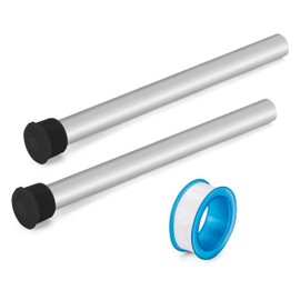 BlueStars 2 Packs Water Heater Magnesium Anode Rod - 9.25" x 3/4" NPT Thread - Compatible with Suburban RV Water Heater Models SW6DE, SW10DE, SW12DE and Atwood Water Heater - Including Teflon Tape
