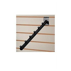 Slatwall Ball Stops Waterfall Faceout in Black Finish - Set of 8