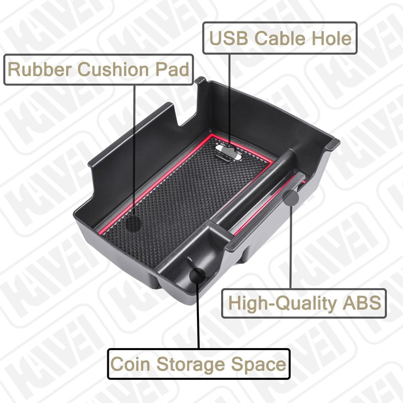 HGWEI Center Console Organizer Tray Compatible with Jeep Compass 2022