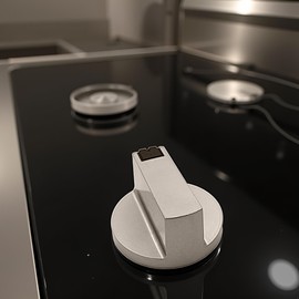 WLngtv Silver Oven Rotary Stove Control Knobs for Control Knob Adaptors Heavy Duty Metal Cooktop Control Knob Parts Accessories