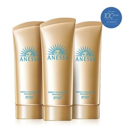 Anessa 아넷사 퍼펙트 UV 선스크린 스킨케어 젤 NA 90g 3개 +  데이세럼 6ml 3개 증정 Anessa Perfect UV Sunscreen Skincare Gel NA 90g 3 pcs + Free Day Serum 6ml 3 pcs