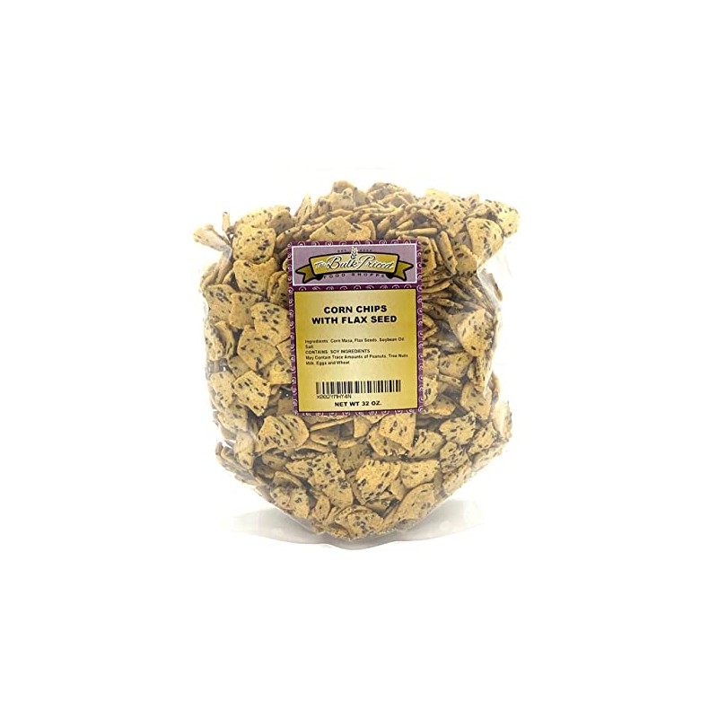 Corn Chips with Flax Seed, Healthy Snacks, Bulk Size (2