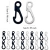 20 PCS Mini Metal Carabiner Clip Small Snap Hooks Paracord