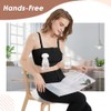 AutoWT Hands Free Pumping Bra, Front Zipper Breast Pump Bra,