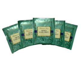 Fortnum and Mason Smoky Earl Grey 25 Count Tea Bags 50g (1 Pack) Cellophane Sealed Box