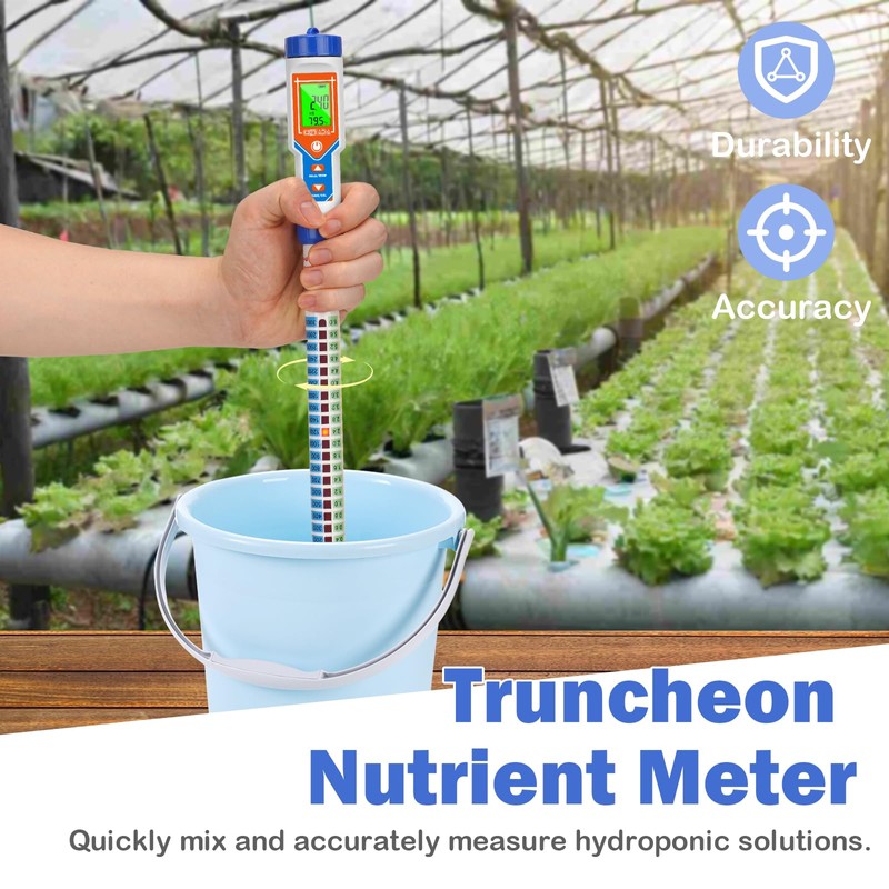 CIZTADA Truncheon Nutrient Meter for Hydroponic Digital Conductivity Tester for