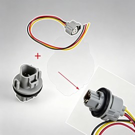 Turn Signal Lamp Light Wiring Harness Socket Holder Adapter 262439B91A for Nissan Altima Rogue Frontier Toyota 4Runner Tacoma Lexus ES350 GS350 26243-5HA0A 90075-60083