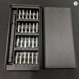 25-in-1 Precision Screwdriver Set for Small Repairs – 24 Chrome-Vanadium Steel Bits with Compact Driver for Phone & PC