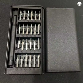25-in-1 Precision Screwdriver Set for Small Repairs – 24 Chrome-Vanadium Steel Bits with Compact Driver for Phone & PC