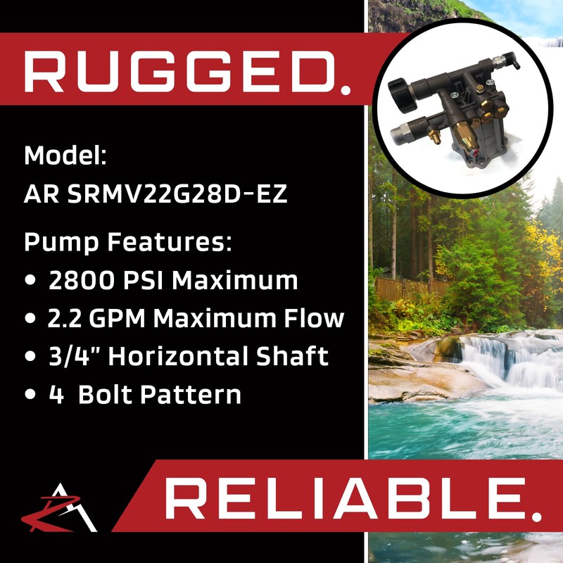 OEM | AR 3/4" Shaft 2800 PSI PRESSURE WASHER PUMP