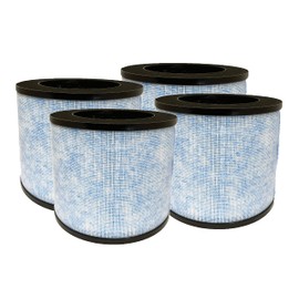 Nispira 3-in-1 True HEPA Filter Replacement Compatible with Miko Air Purifier C102 ibuki, MA-18, Okaysou AirMic4S, 4 Packs