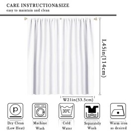 Kids Girl Children's Room Curtain Fairy Tale World Princess Castle Flower Garden for Living Room Bedroom Decor Printed Blackout Rod Pocket Window Drapes 42x45in