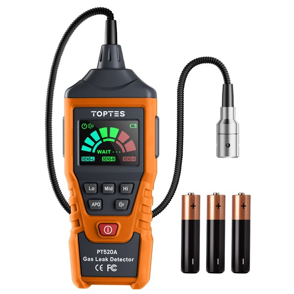 PT520A Natural Gas Detector, Gas Leak Detector with 17-Inch Gooseneck,