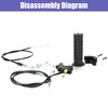 CILOYU Motorized Bike Throttle Cable Handle Grip Assembly Clutch Lever