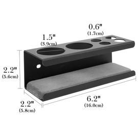 Linkidea Wall Mount Electric Toothbrush Holder, 2 Slots Aluminum Alloy Hanger with Draining Tray, Self Adhesive Organizer Compatible with Oral-B iO Series, Genuis X (Black)